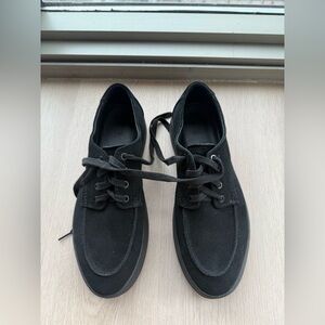 Black Men's Suede Sneakers